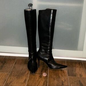 Manolo Blahnik Black Heeled Boots